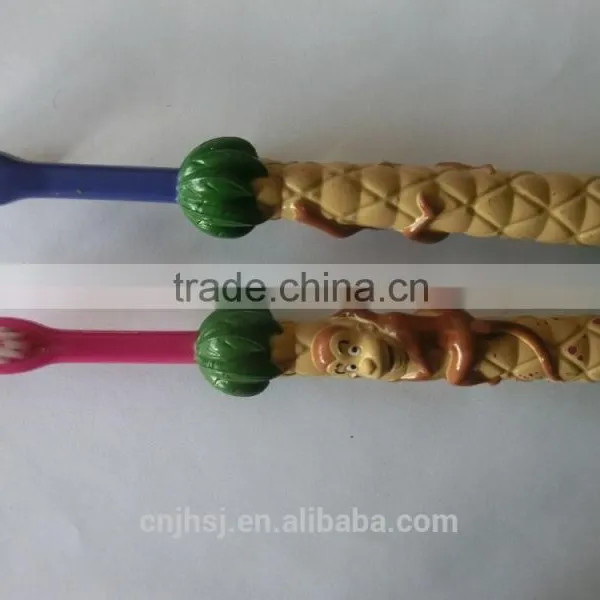 3D OEM Monkey Model Kids Toothbrush With FDA