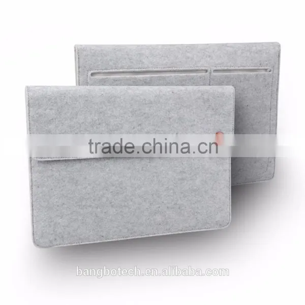 2016 New Arrival !!! Fashional Wool Felt Mini/ultra-thin Envelope File Cover Sleeve for Ipad With 3 Pockets photo-6