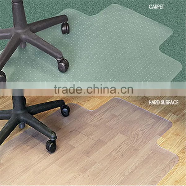 Smooth Clear Studded Chair Mat For Thick Carpet , Office Floor Protection Mats photo-2