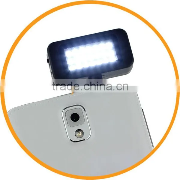 21 LEDs Photo Video Light Fill Light Softlight Spotlight Panel For Samsung Mobile Phone photo-2