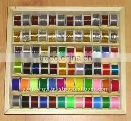 Wooden Fly Tying Thread Fishing Tackle Thread Kit