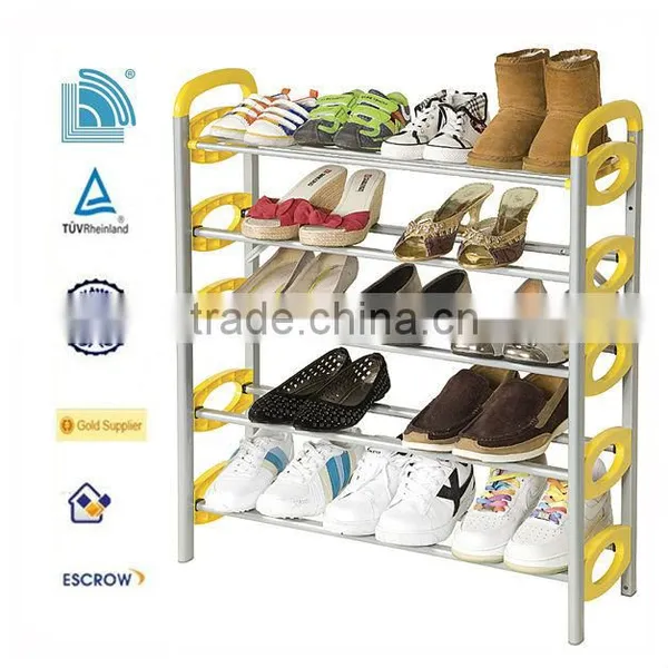 2014 Hot Selling High Quality Plastic Shoe Rack Simple Designs