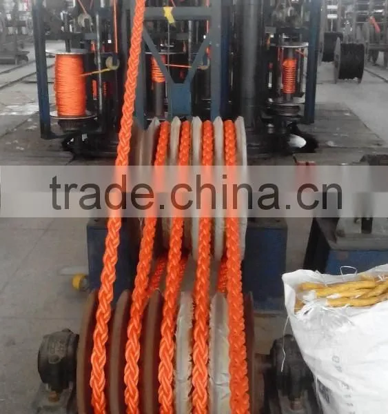 8 Plait Orange Polypropylene Mutifilament Ropes photo-3