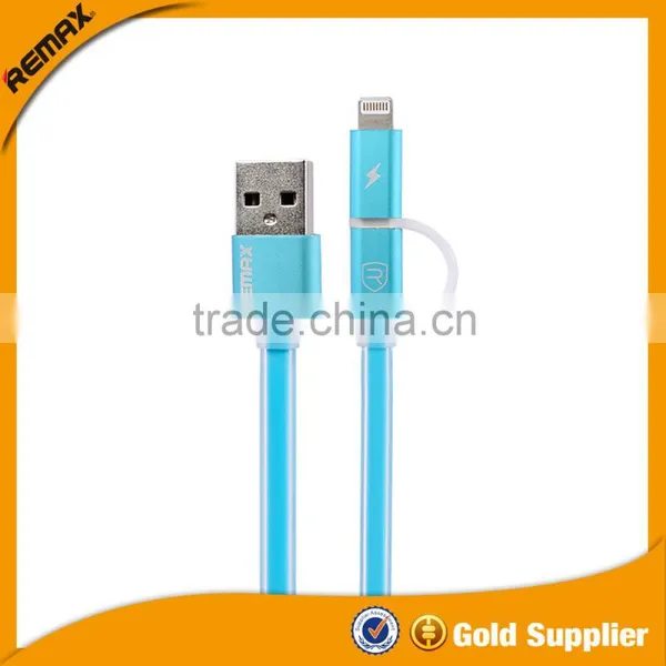 REMAX Aurora 2 в 1 кабель зарядки micro USB для андроид-смартфонов