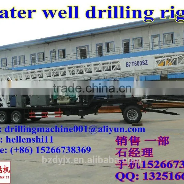 600 Meter Trailer Mounted Water Well Drilling Rig photo-2