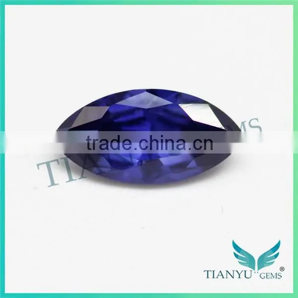 2016 Trending Products 925 Silver Ring With Blue Stone 33# Marquise Cut Stone Corundum Blue Sapphire photo-2