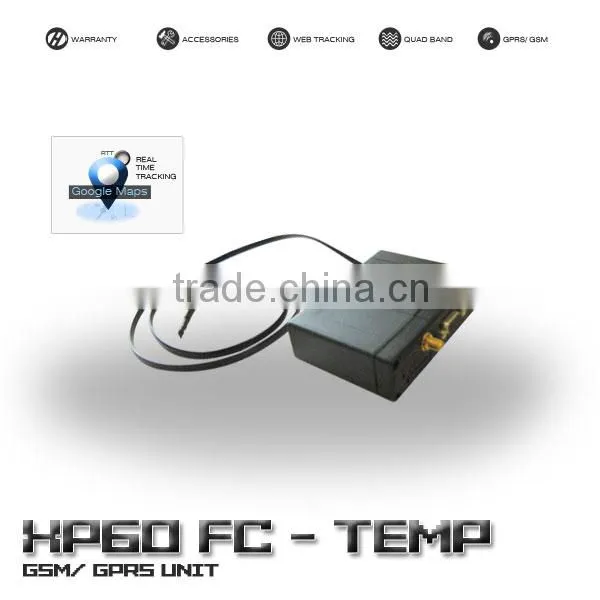 GPS Tracker With Temperature Sensor for Refrigerated Trucks With Accurate Capacitance Sensor, Multiaccessory, Data Logger-XP60FC