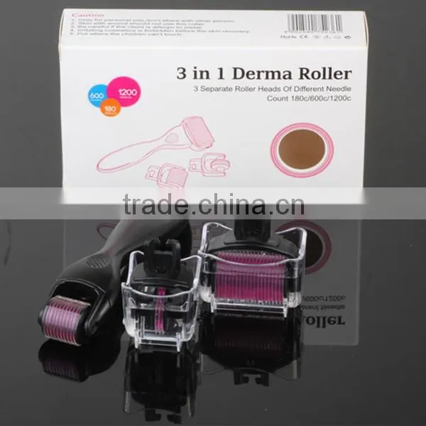 Titanium 3 In 1 Derma Roller For Face Dermaroller Manufacturer Price photo-2