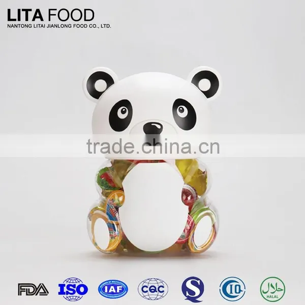 China Toy Candy Manufacturer! Hot Sale Coconut Jelly Pudding in Lovely Bear Jar