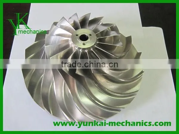 DMG 5 axes stainless impeller, precision vacuum compressor turbine impeller