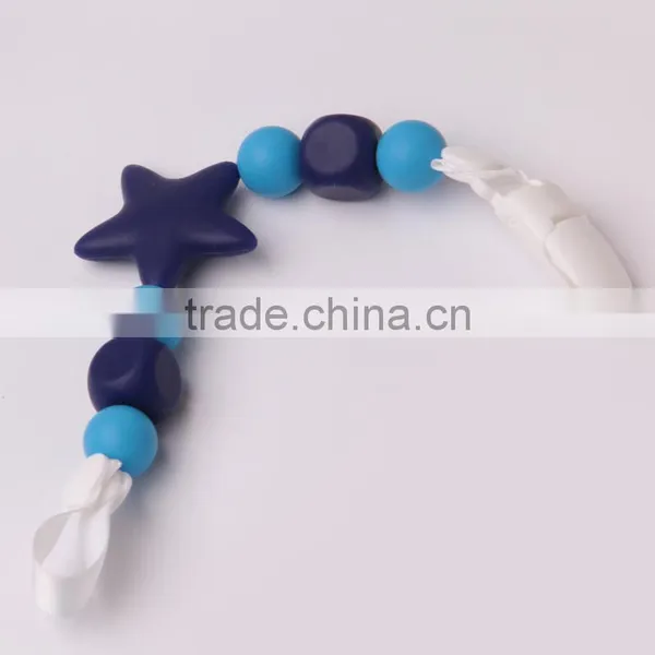 New Style Baby Toys Food Grade Silicone Baby Pacifier Chain photo-2