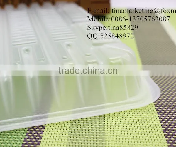 Eco-friendly Plastic Disposable Food Carry Tray/ Supermarket Food Display Tray photo-4