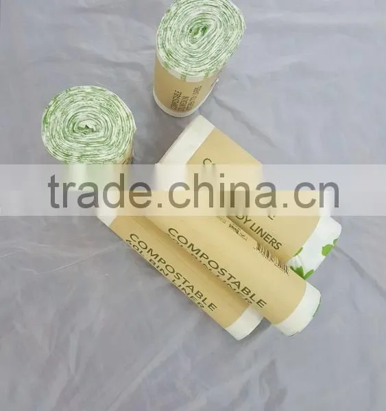 AS4736 EN13432 Certified BSCI Factory Wholesale Acceptable Corn Starch Bin Liner in Roll photo-2