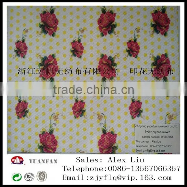 Printing Coloured Non-woven Fabric Used for Flowers Packaging photo-3