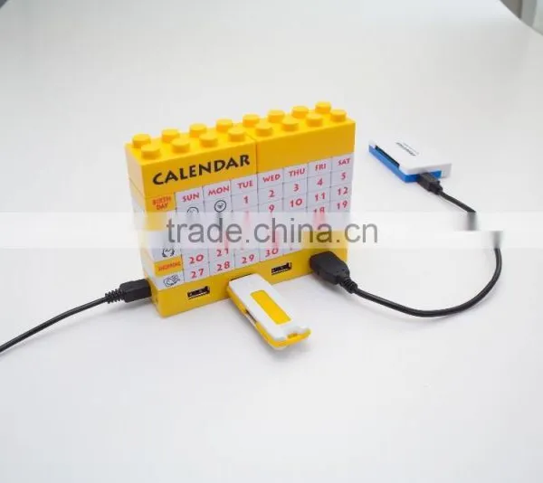 DIY Blocks Usb 2.0 Hub Calendar With Bluetooth/usb Hub With Cable/Executive DIY Desk Calendar 2015 photo-3