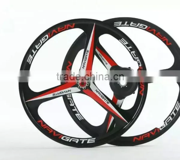 26inch Lightest Strongest Magnesium Alloy Bike Wheel /fixed Gear Type Hub Bike Wheel With Lithium Battery photo-5