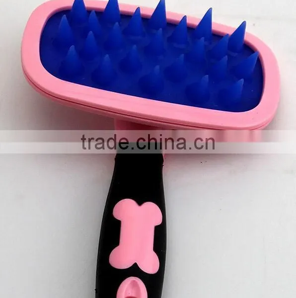 CY108 Silicone Comb Cat and Dog Fur Cleaner Pets Hair Comb photo-6