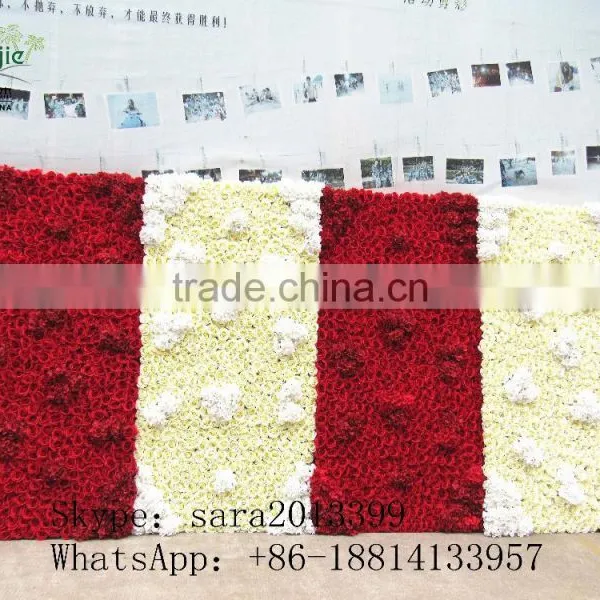 Artificial Flower Wall,wedding Decoration Wall,silk Rose Wall photo-2