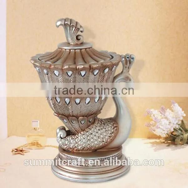European Ancient Silver High-grade Peacock Trinket Boxes photo-3