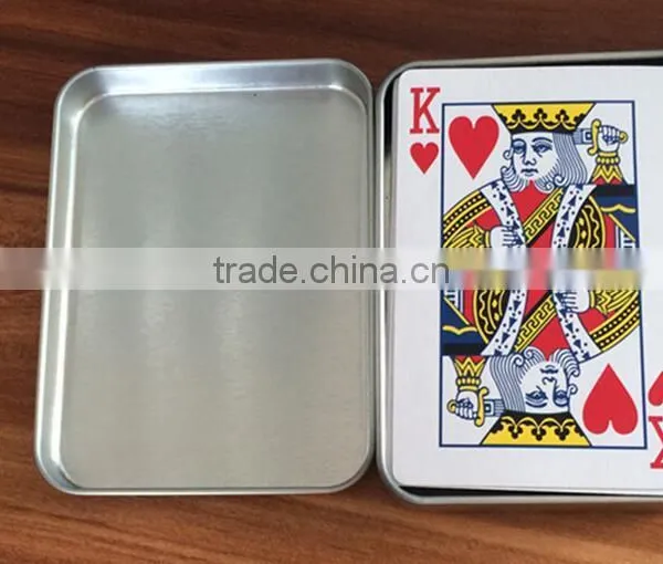 Good Quality Single Metal Packing Poker Packing Tin Box photo-2