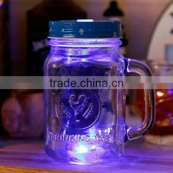 Maison Cock Glass Cup With Metal Screw Cap for Honey photo-3