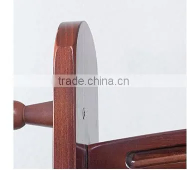Portable Wooden Clothes Hanger Simple Wooden Coat Rack photo-3