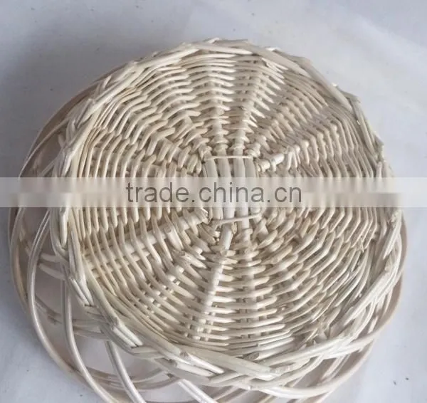 Sets Decorative Disposable Wicker Round Basket Tray photo-4