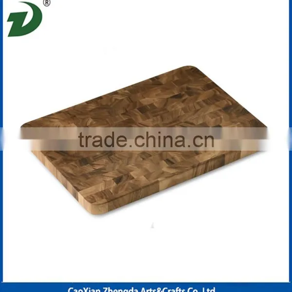 Natural Solid Beech Wood Cutting Board With Handle Wooden Cutting Board With Ring Round Board photo-5