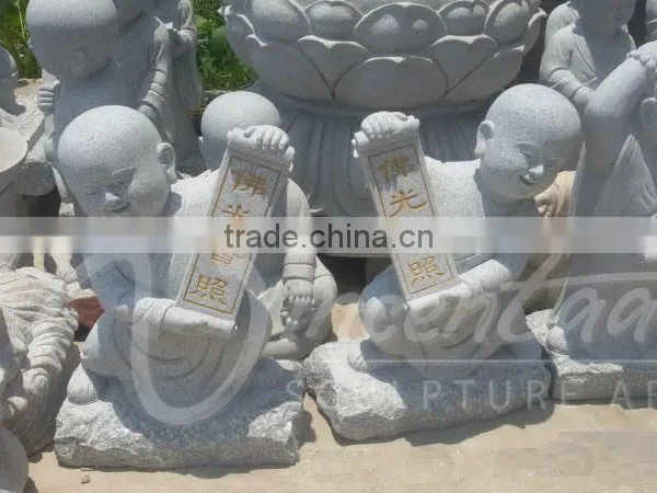Garden Decoration Hand Carved Natural Marble Life Size Baby Buddha Statue for Sale photo-3