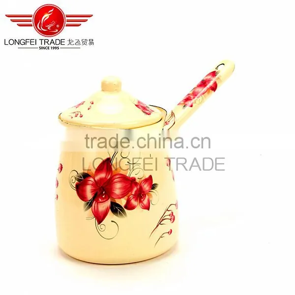 OEM High Quality Enamel Coffee Pot/coffee Jug Coffee Warmer With Decal photo-4
