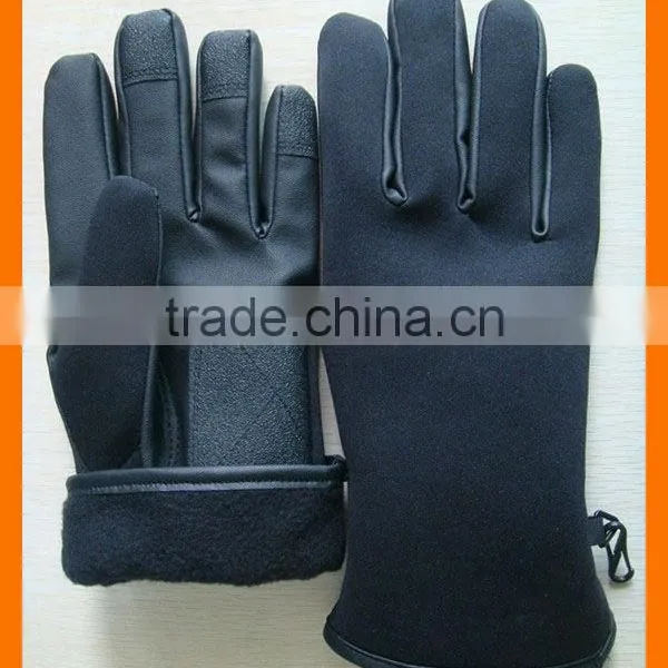 PU Leather Police Gloves for Winter photo-2