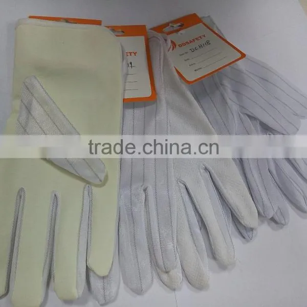 DDSAFETY 2017 White Cotton Interlock Gloves With Long Cuff photo-2