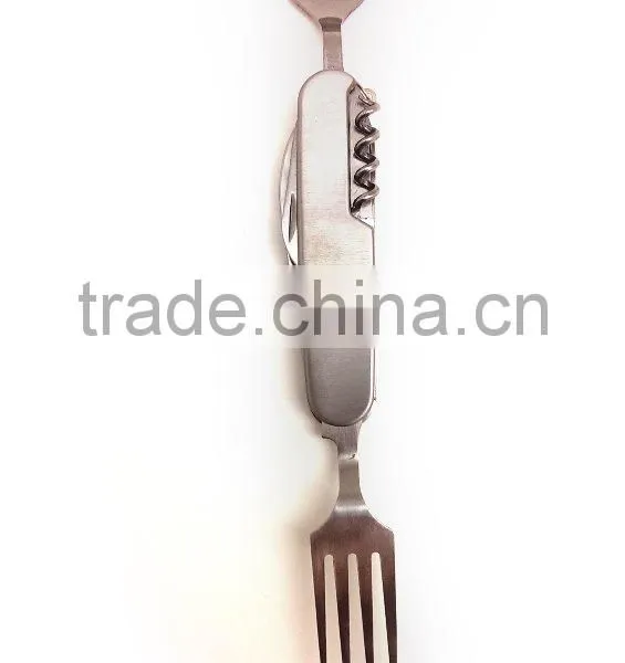 High Quality Stainless Steel Fork and Spoon Tool Set, 6 in 1 Fork and Spool Set photo-6