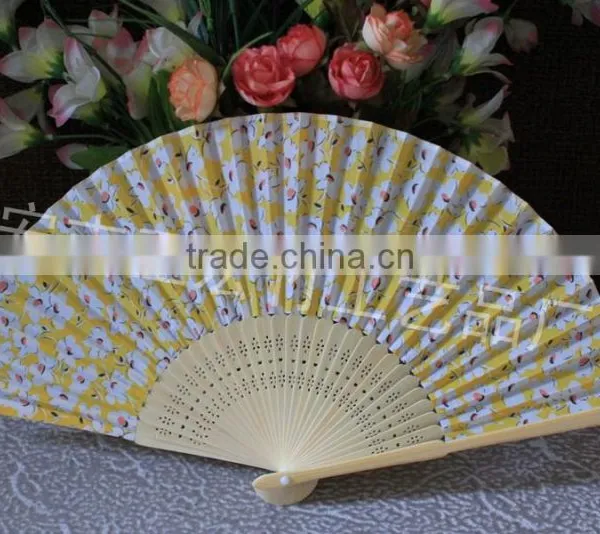 Beautiful Fabric Bamboo Fan for Ladies photo-4