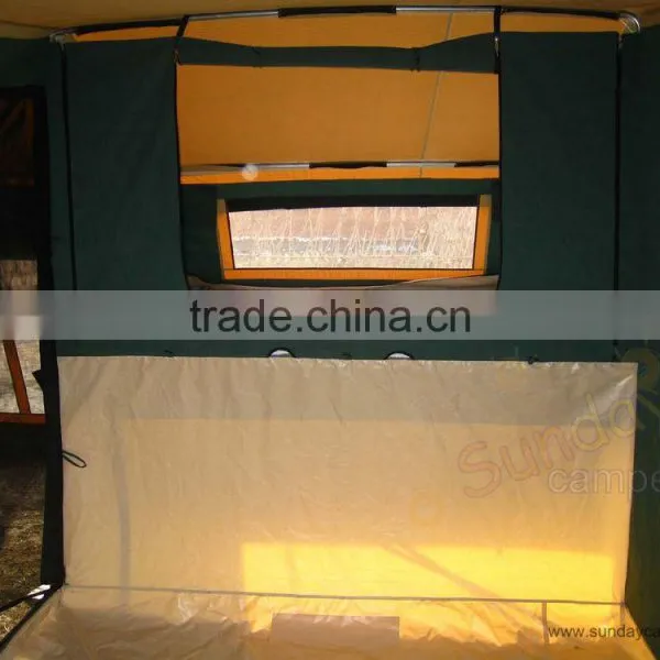 Outdoor Sports 4WD Waterproof Cotton Canvas Fabric Camping Trailer/Car Trailer Tent for Camping photo-5