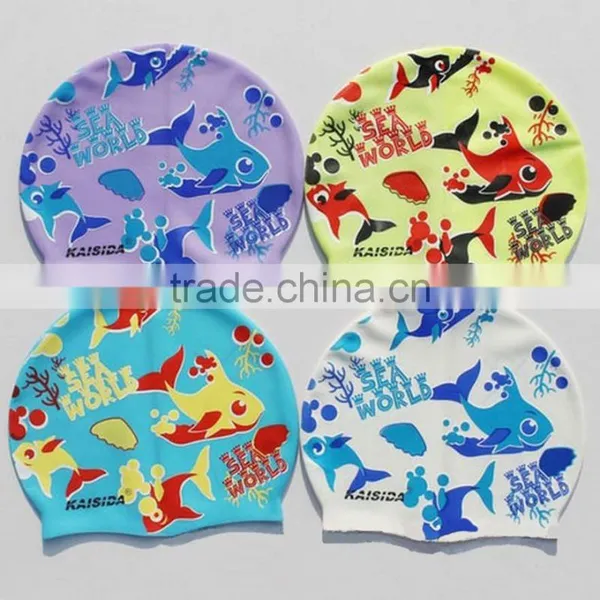 Custom Print Waterproof Oem Silicone Swim Caps