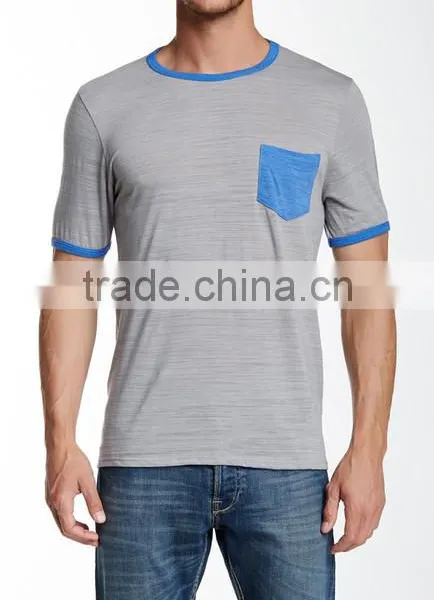 T-shirts in Bulk Men's Short Sleeve Plain Dyed Solid Color Trends T-shirts With Pocket Plain White T-shirts photo-2