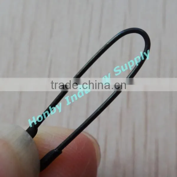 Fashion Hang Tag Black 22mm French Coiless Garment Safety Pin photo-3