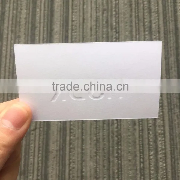 2017 Customized Logo Hot Stamping Paper Hang Tags With Embossed Technology photo-5