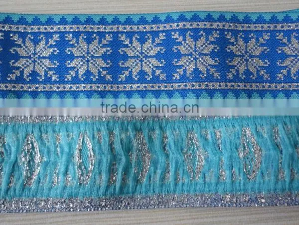 Custom High Quality Metal Yarn Jacquard Ribbon for Decoration photo-2