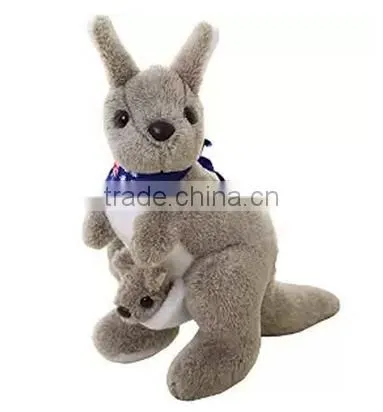 Mom and Baby Plush Toys Custom Stuffed Kangaroo Baby Kangaroo Plush Toy photo-5