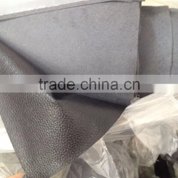 High Quality PU Micro Fiber Stock Lot PU Artificial Leather photo-5