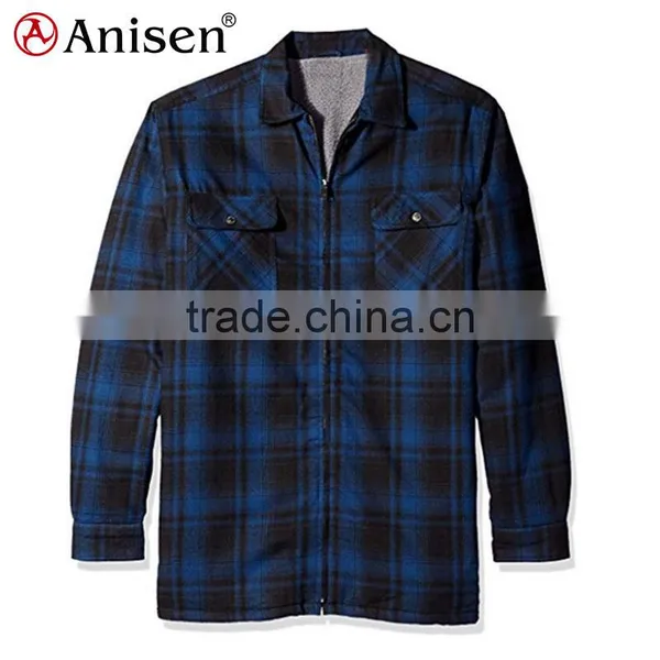 Wholesale Fleece Men Plaids Jacket Men Plaids Shirts photo-2