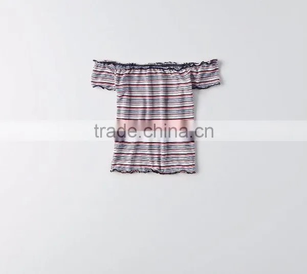 MGOO Wholesale Wrapped Chest Women Tunic Tops Stripe Printing Hot Girls Sexy Tank Top photo-5