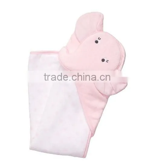 China Supplier Applique Cotton Terry Swaddle Baby Blanket Organic Knitted Baby Blanket photo-5
