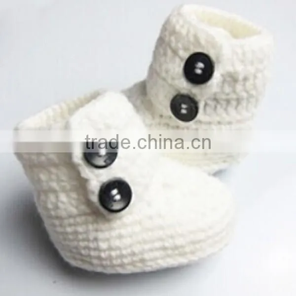 2015 Baby Boy Boots of Striped Shoe Crochet Booties photo-3