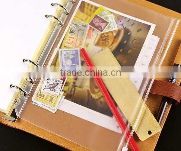 A5/A6/A7 Size 6 Holes Storage for Planner PVC Transparent Bag Paper Bag Storage photo-3
