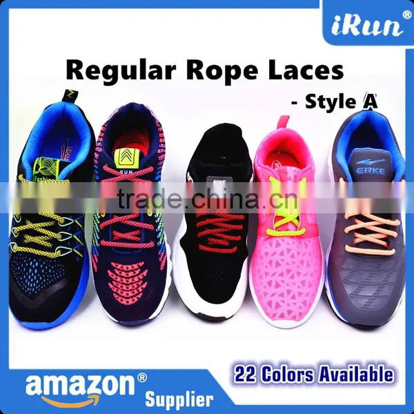 Customized Rope Laces With Plastic Tips - Muti-colored Sports Rope Shoelaces - Retail Packaging - Customized Length Acceptable photo-5