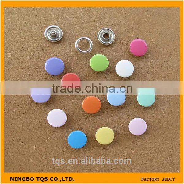 Fashion Colorful Baby Clothing Stainless Steel Ring Snap Button