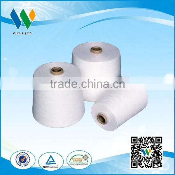 Polyester Core Spun Yarn Raw White Pattern AA Grade photo-2